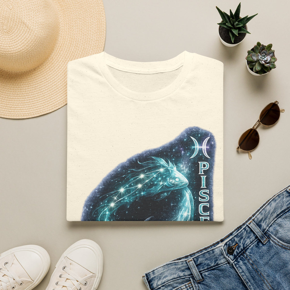 Pisces Zodiac T-Shirt — Starry Whale Astrology Tee