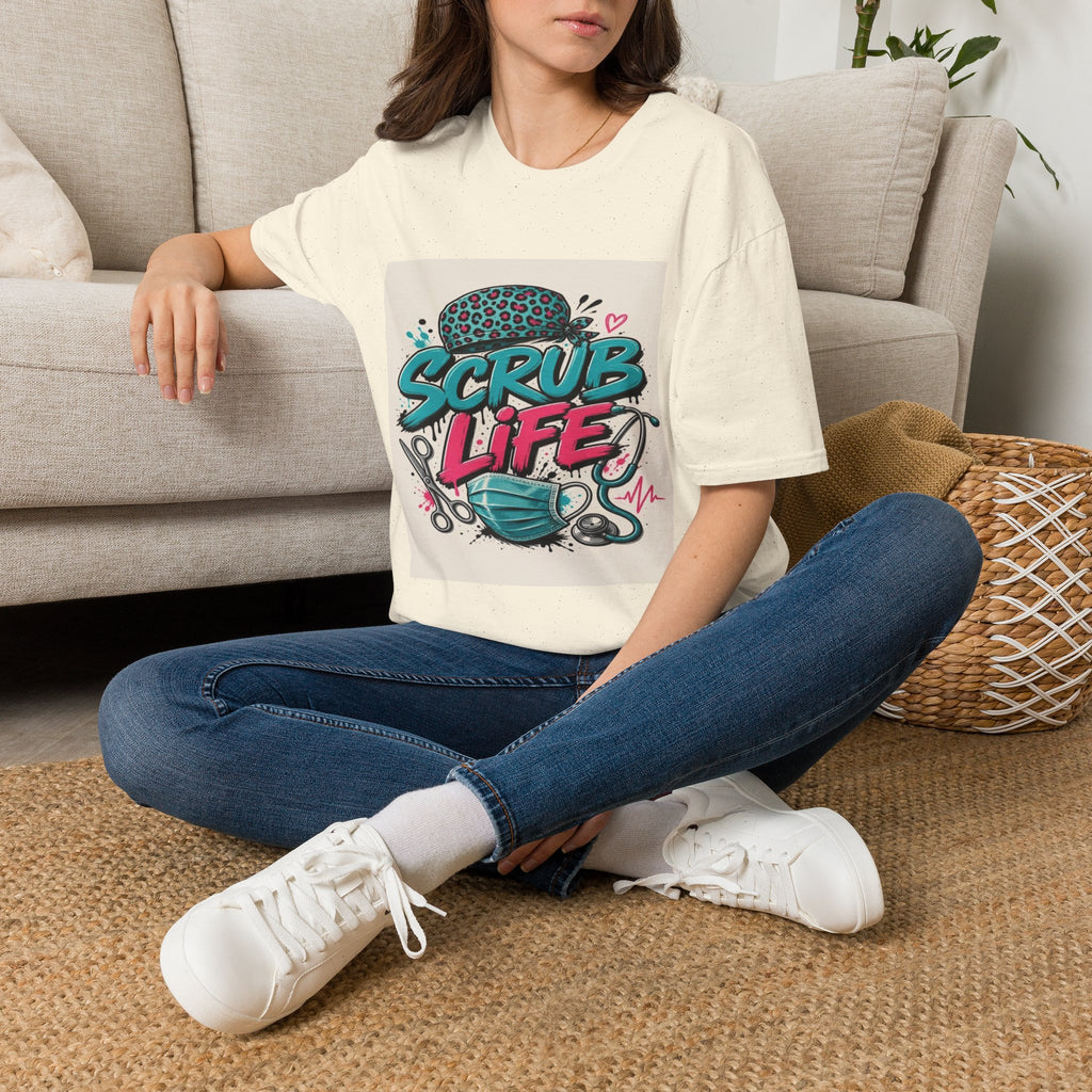 Scrub Life T-Shirt Design Featuring Bold Streetwear Typography- Graphic Tees