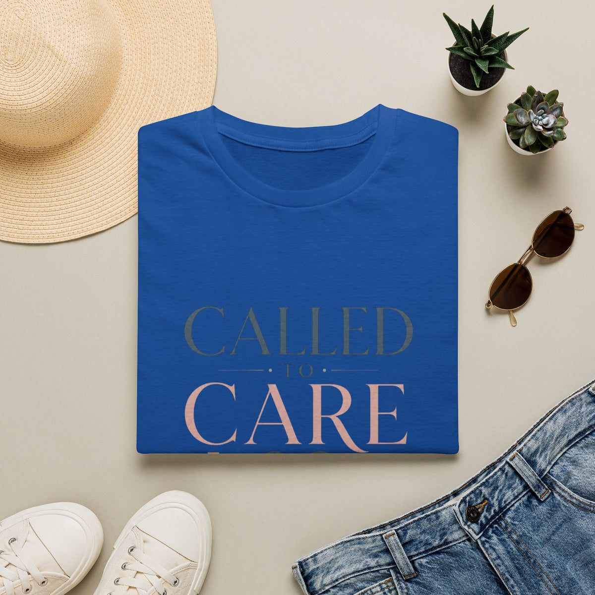 Elegant Christian Healthcare Design Featuring Called To Care Phrase