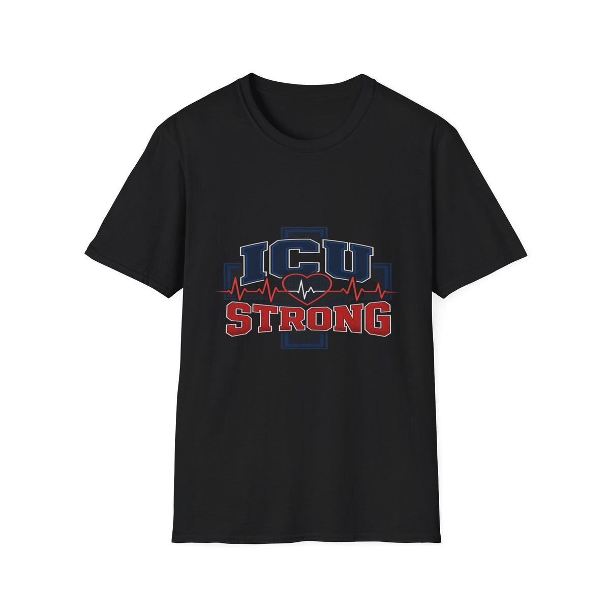 Athletic T-shirt Design With Bold ICU STRONG Typography- Graphic Tees