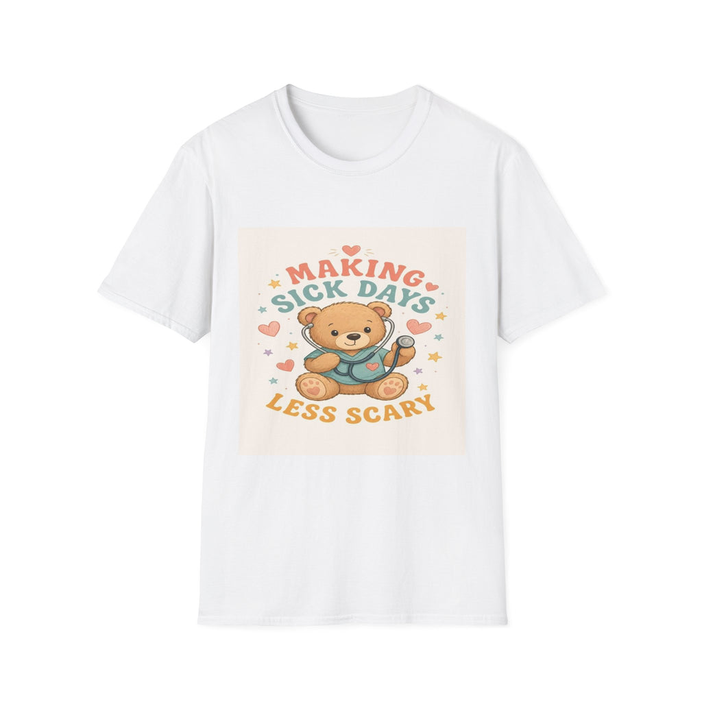 T-shirt Design Featuring Teddy Bear With Stethoscope And Stars- Graphic Tees