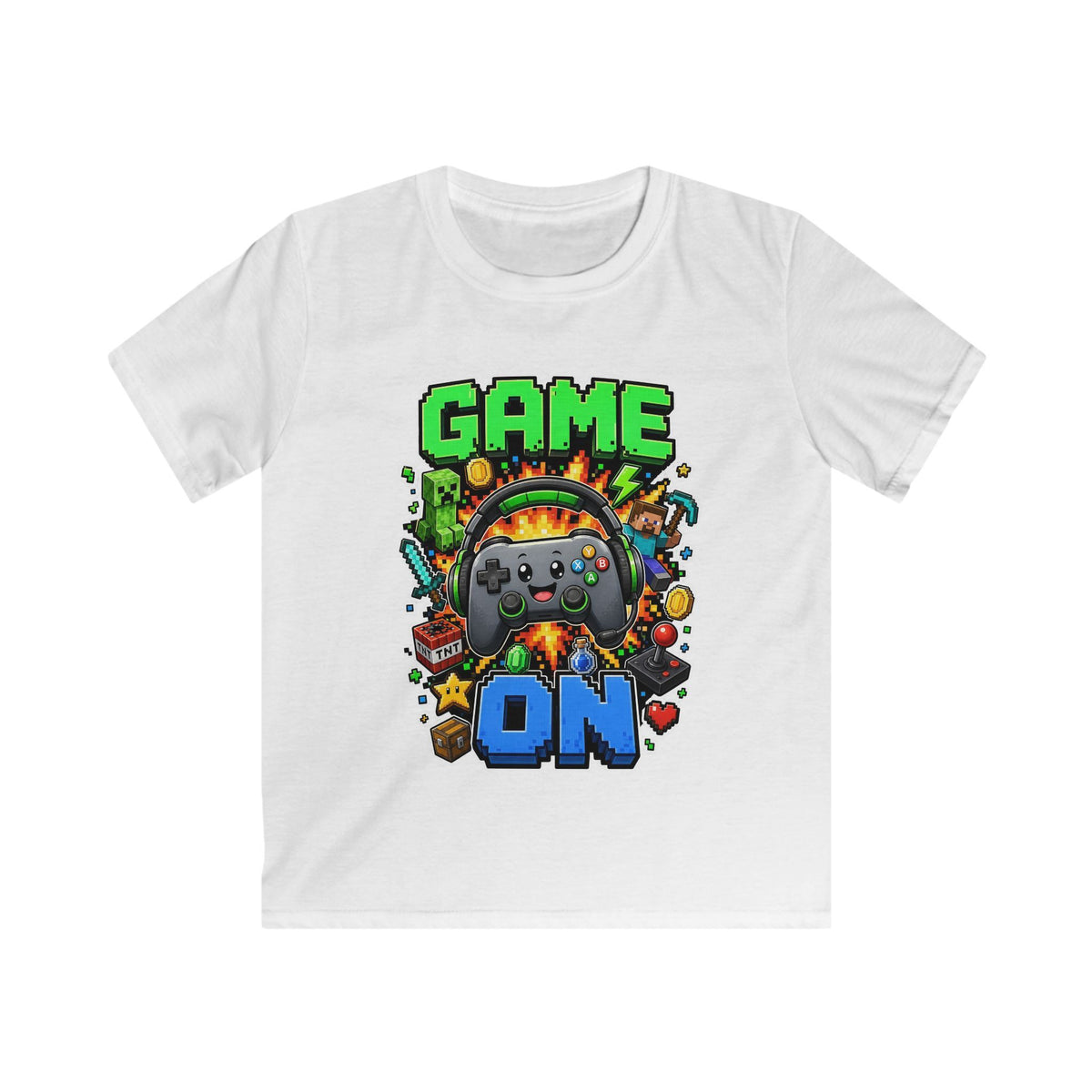Kids Tee - "Game On" Retro Gamer Controller Design