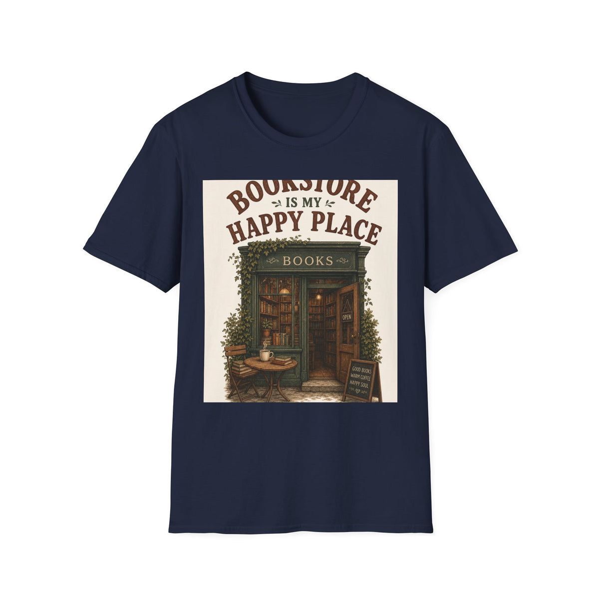 Vintage Bookstore Front With Open Door And Warm Aesthetic