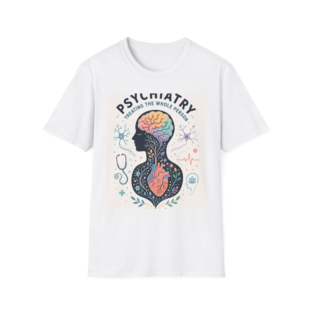 Colorful Brain And Heart In Human Silhouette With Text