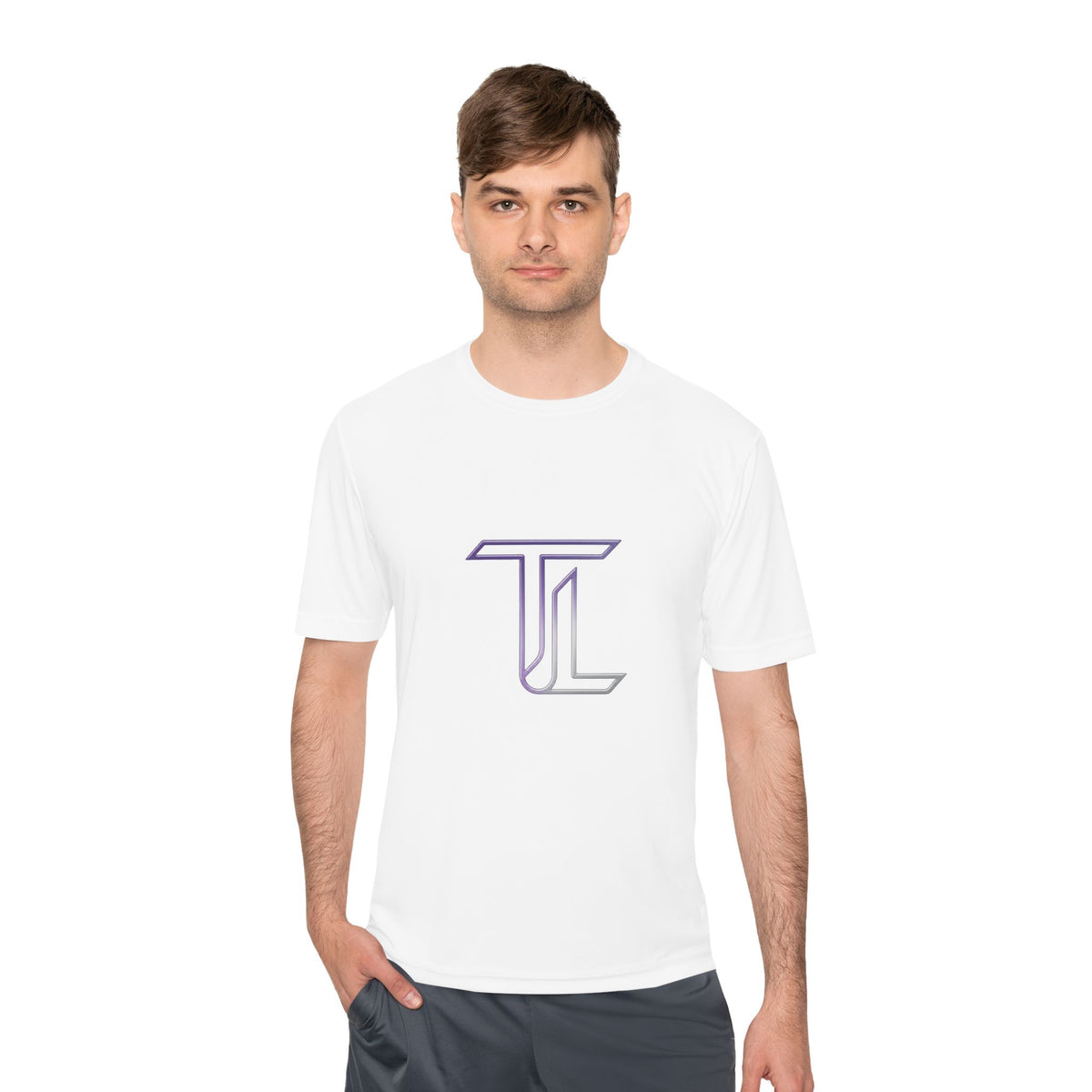 Monogram TL Performance Tee — Moisture-Wicking Athletic Shirt