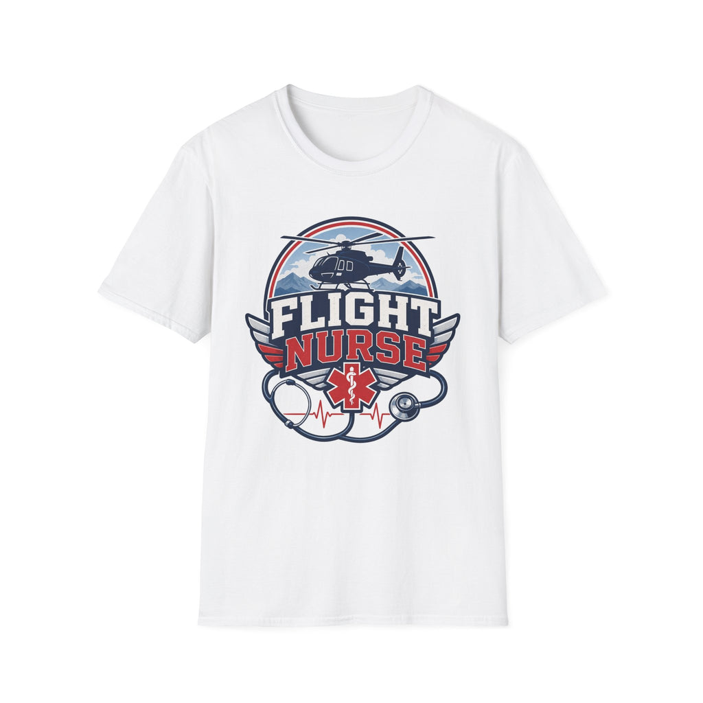Aviation Inspired T Shirt Design Featuring Flight Nurse Graphic