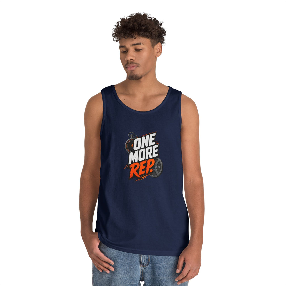 One More Rep Tank Top — Motivational Gym Workout Tank