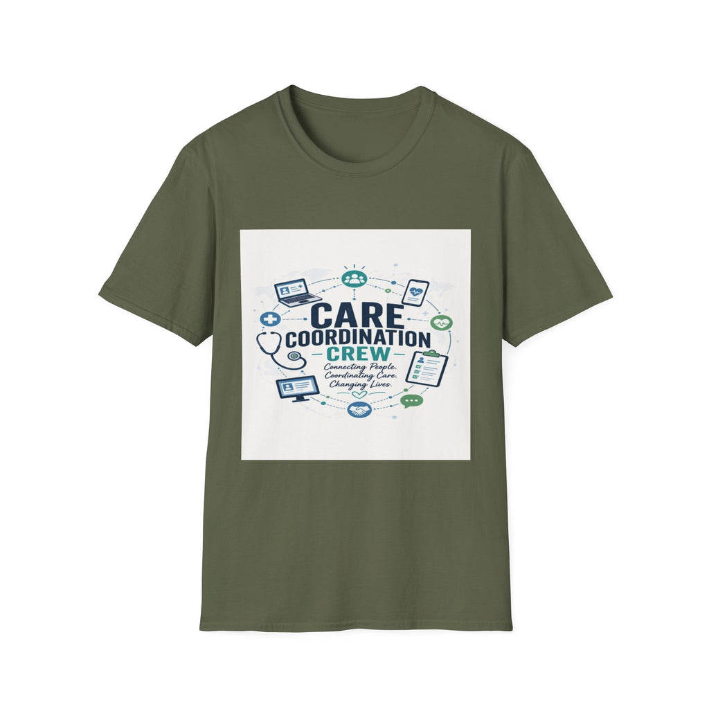 T-shirt Graphic Featuring Modern Aesthetic Care Coordination Crew- Graphic Tees