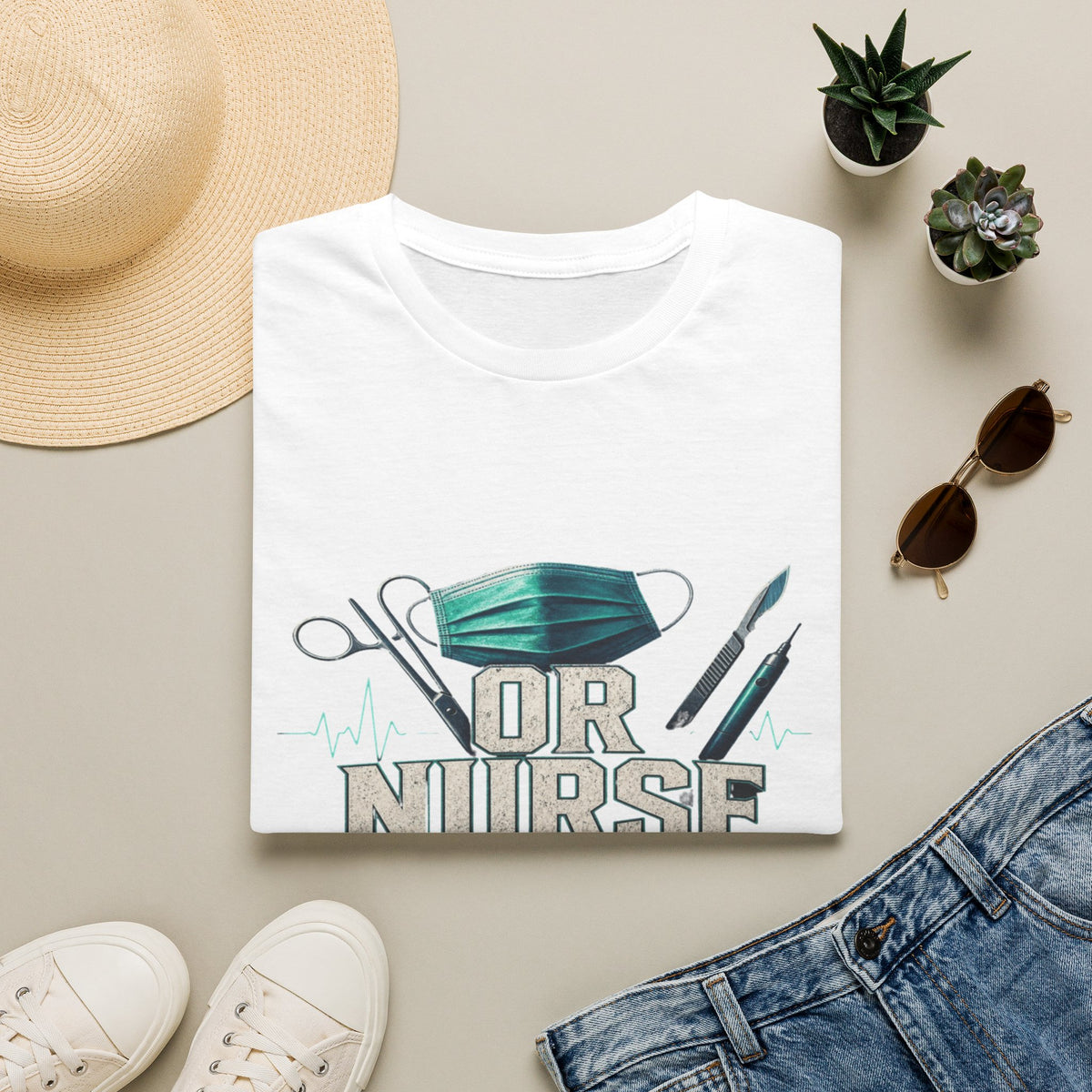 Bold Typography T-Shirt Design For OR Nurse Theme- Graphic Tees