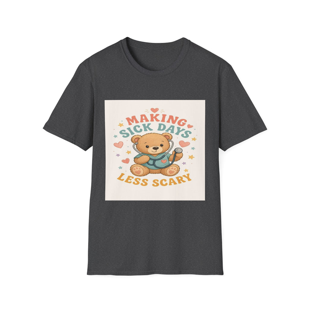 T-shirt Design Featuring Teddy Bear With Stethoscope And Stars- Graphic Tees