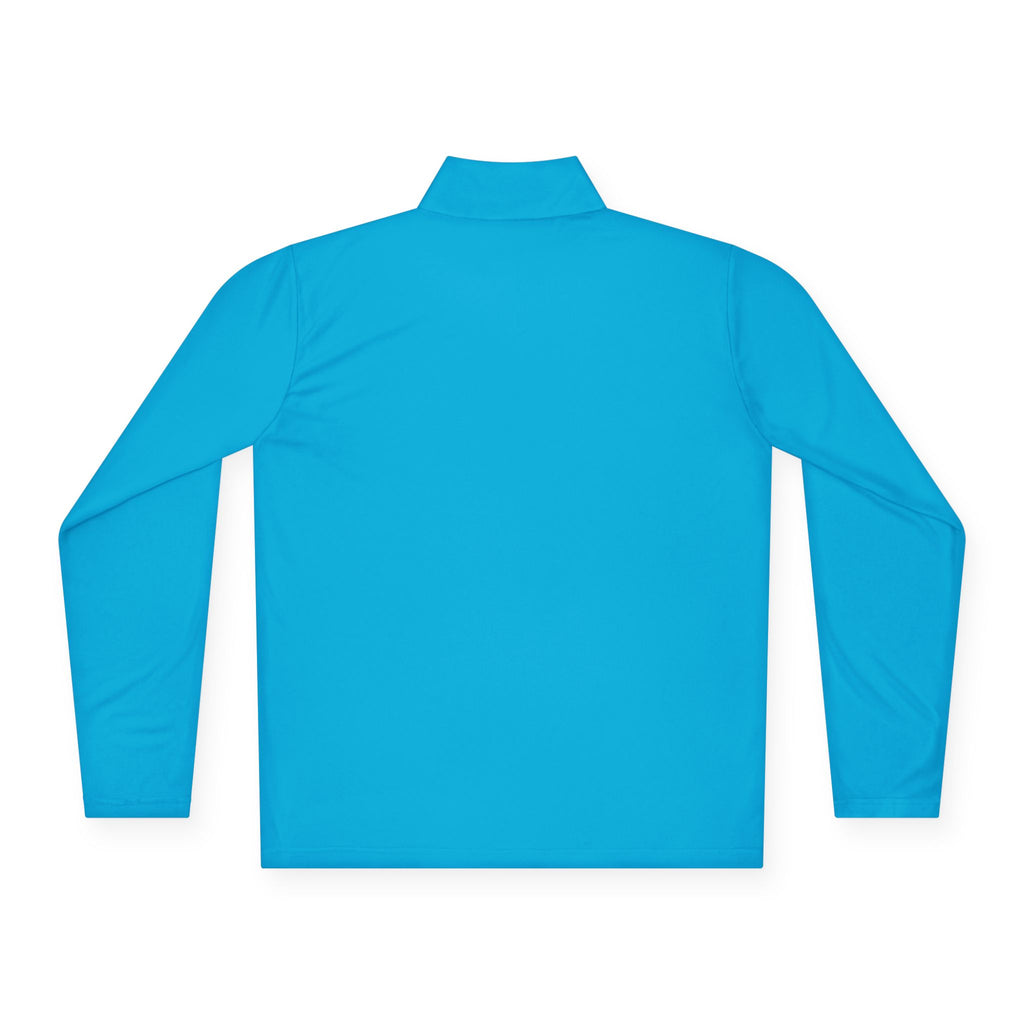 Quarter-Zip Pullover — Minimal Monogram 'T' Embroidered Pullover