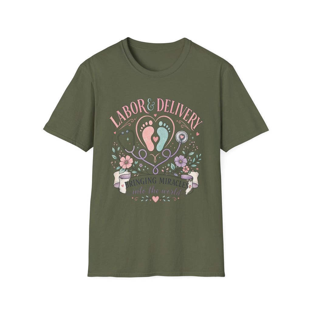 Labor And Delivery T Shirt Design Celebrating New Life