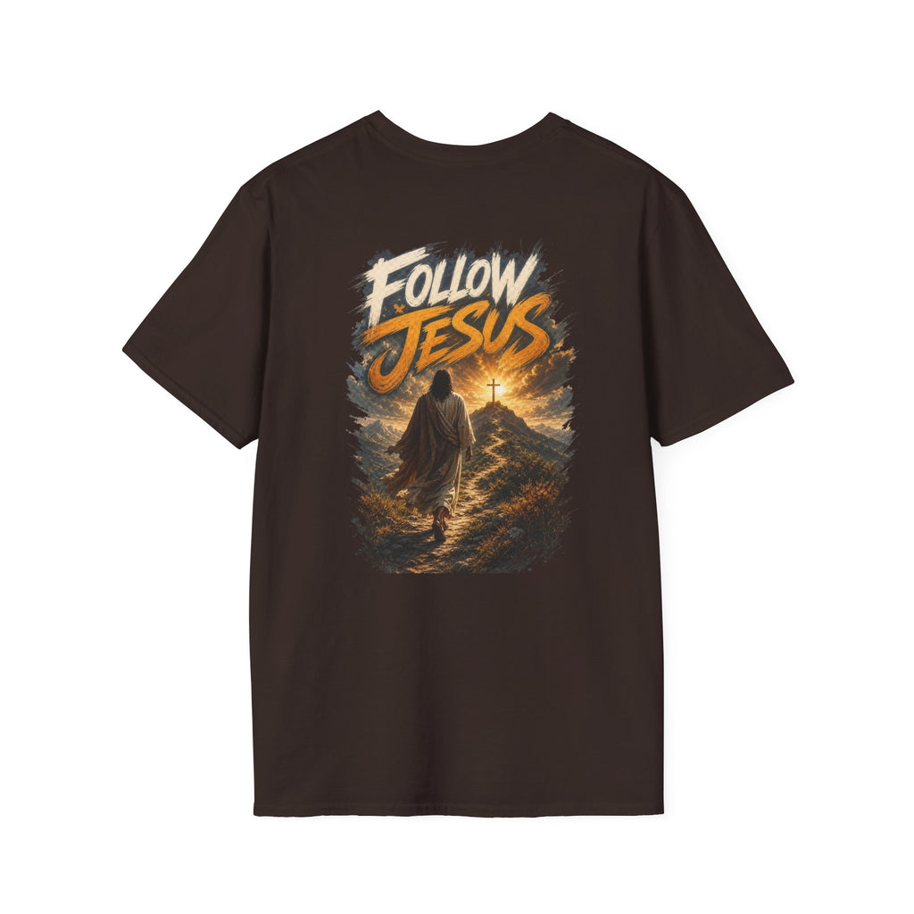 Christian Cross T-Shirt — Rustic Crown of Thorns Design