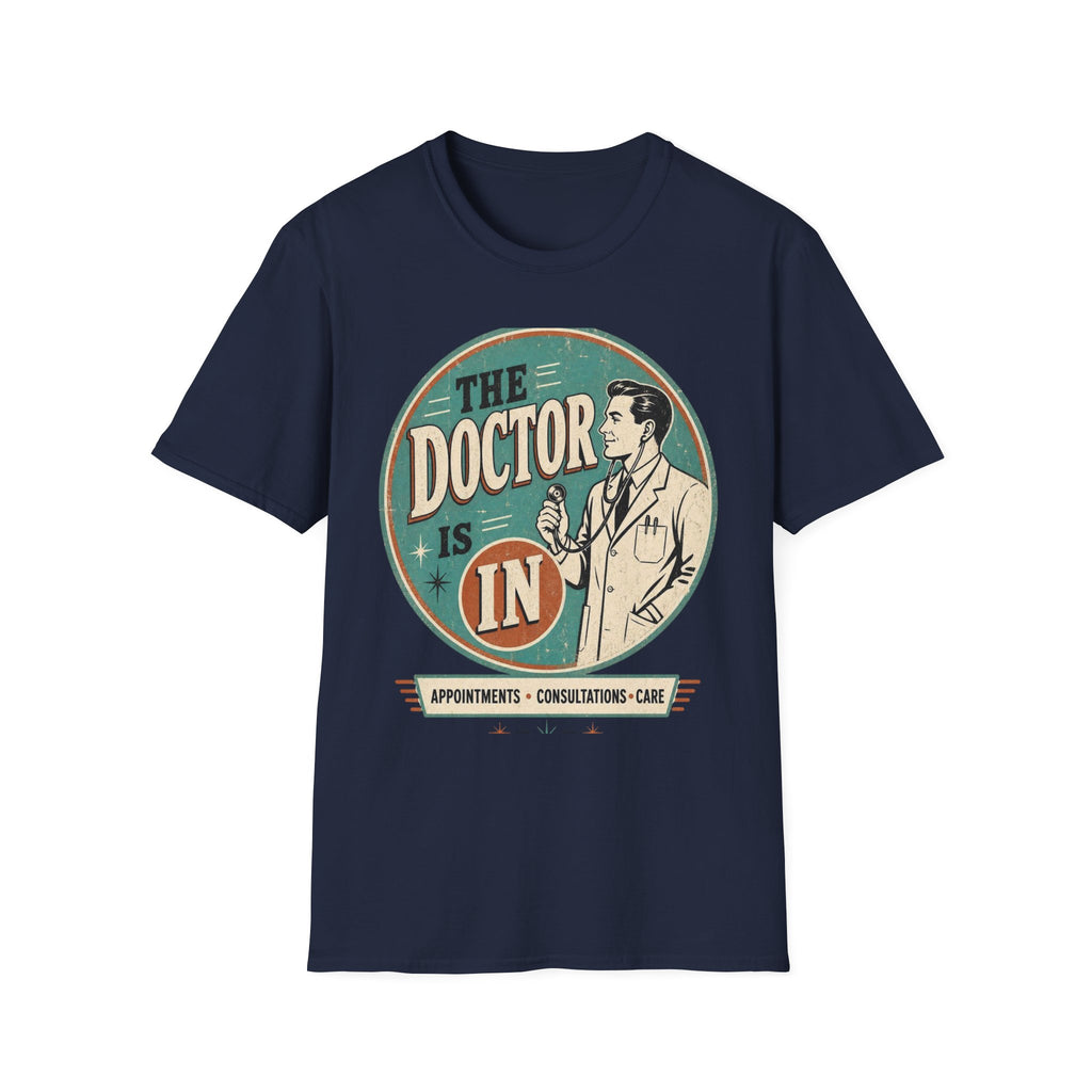 Vintage 1950s Doctor Office Graphic With Classic Badge