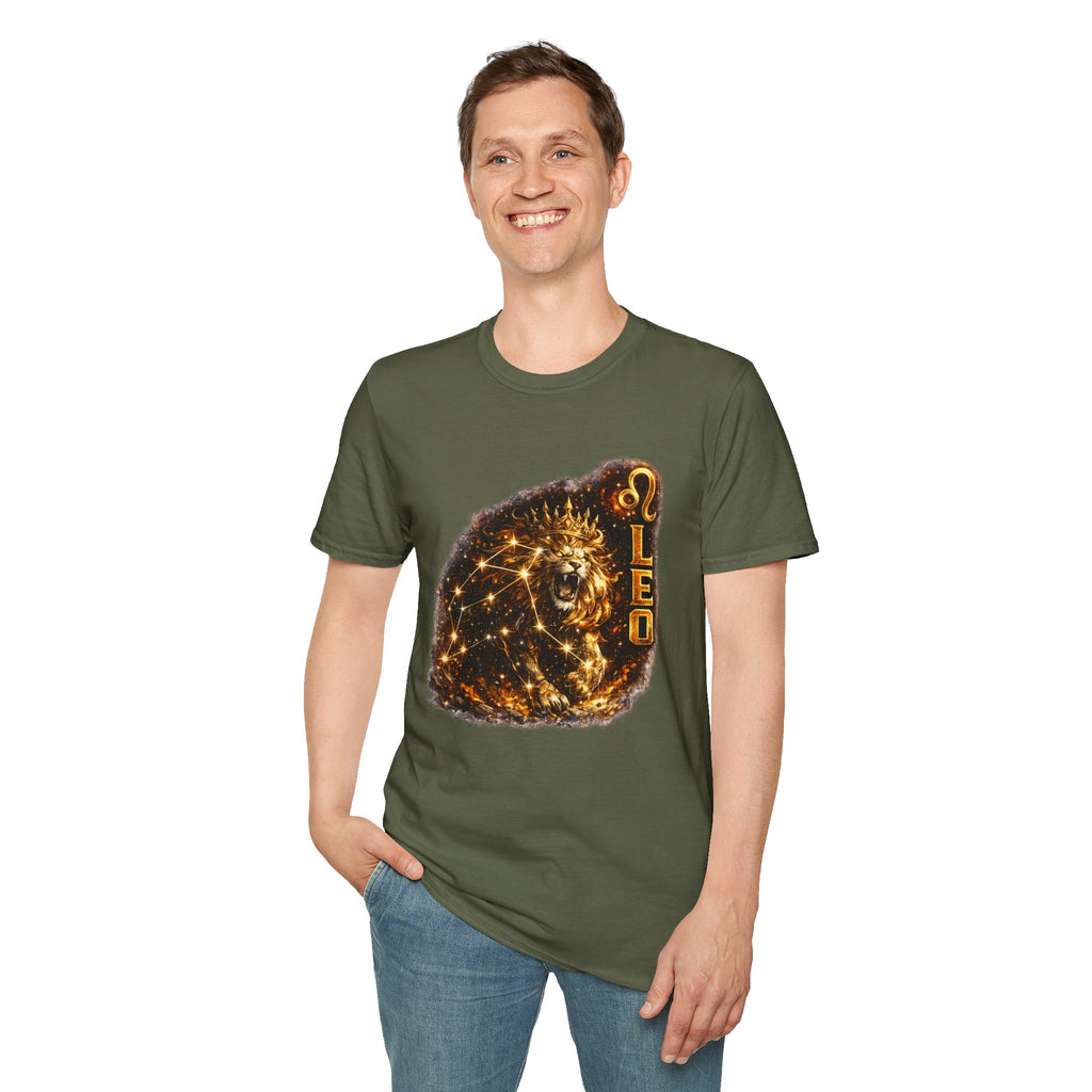 Leo Constellation Lion T-Shirt — Zodiac Astrology Graphic Tee