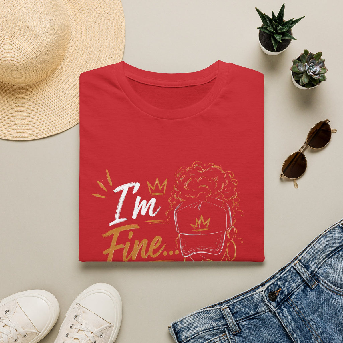 I'm Fine... Ask My Therapist T‑Shirt