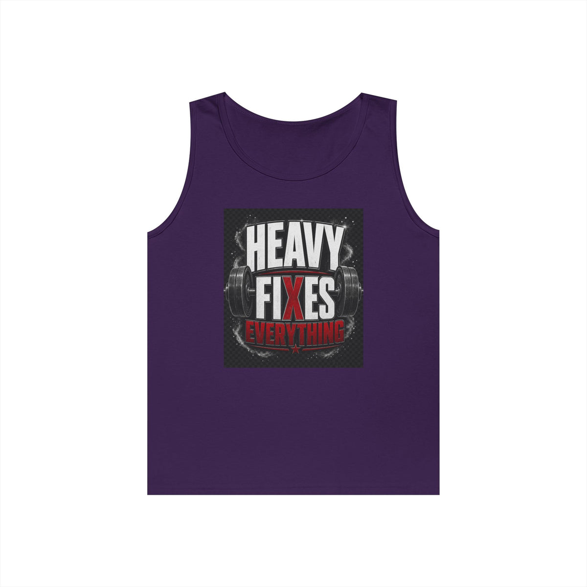 Tank Top — "Heavy Fixes Everything" Gym Workout Tank