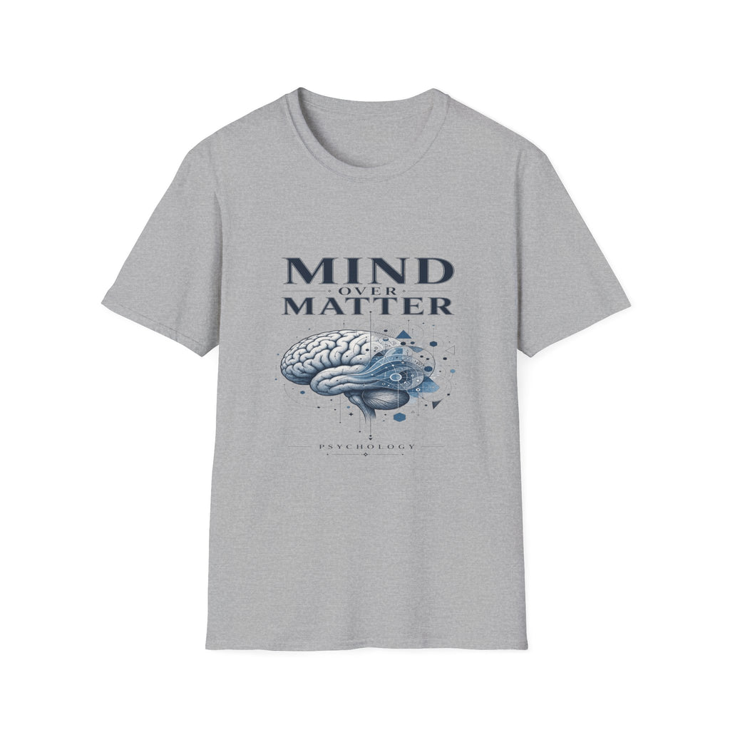 Intricate Brain Illustration With Geometric Patterns And Bold Typography- Graphic Tees