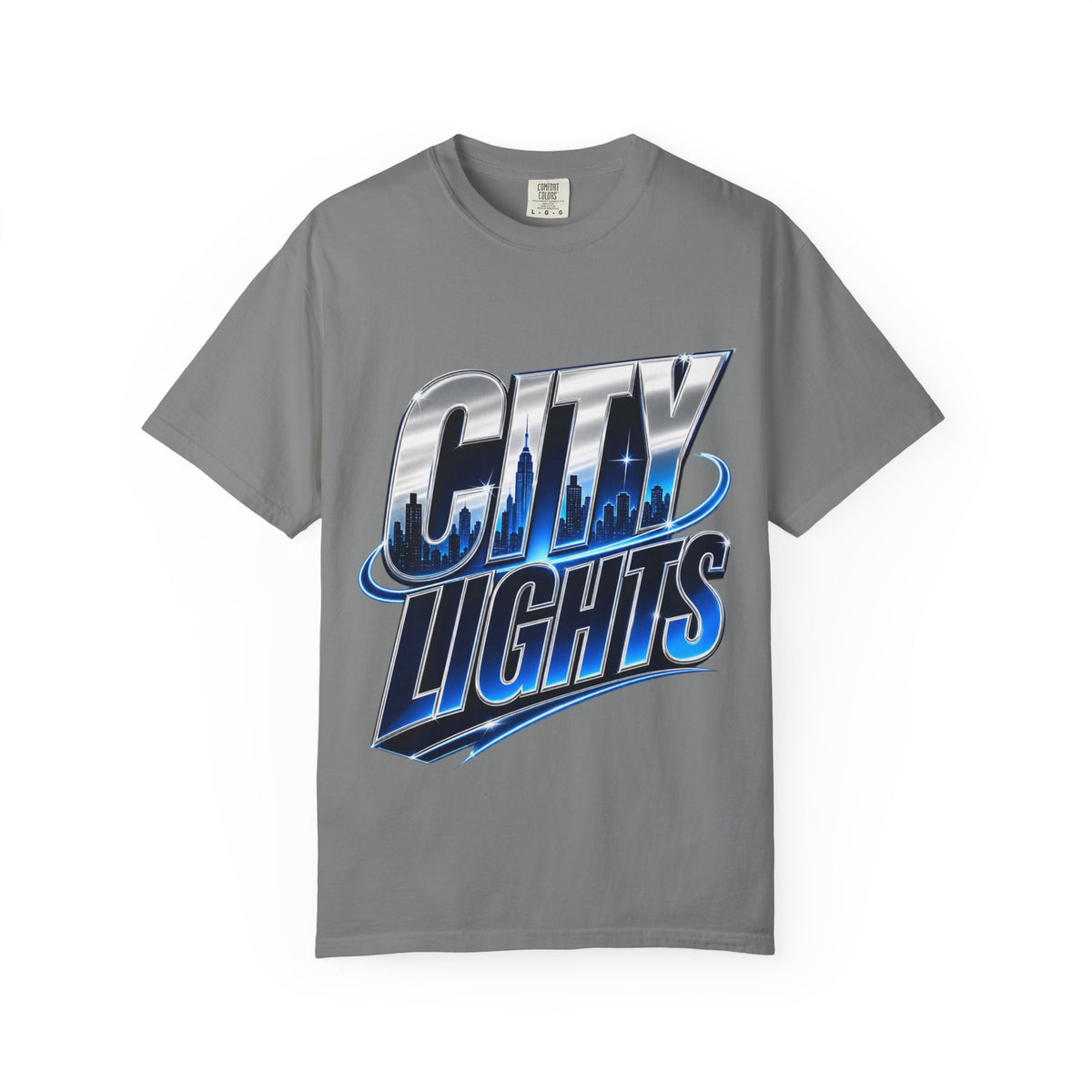 City Lights Skyline Graphic  Softstyle T-Shirt
