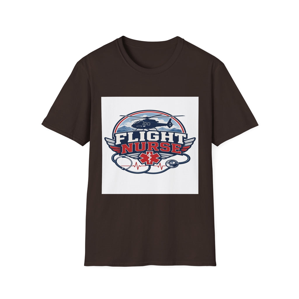 Aviation-Inspired T-Shirt Design Featuring Flight Nurse Graphic- Graphic Tees