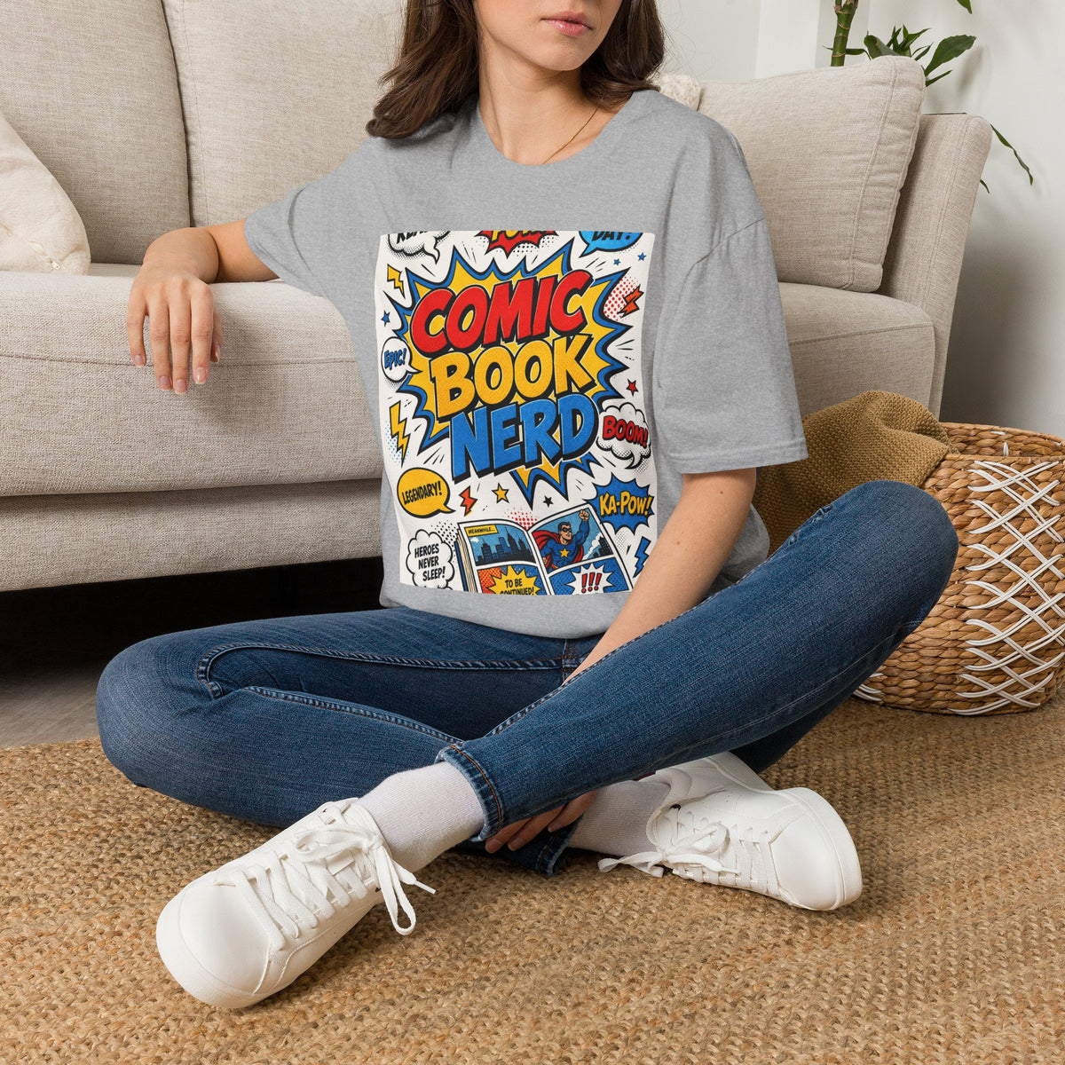Dynamic Comic Book Nerd Design With Playful Typography