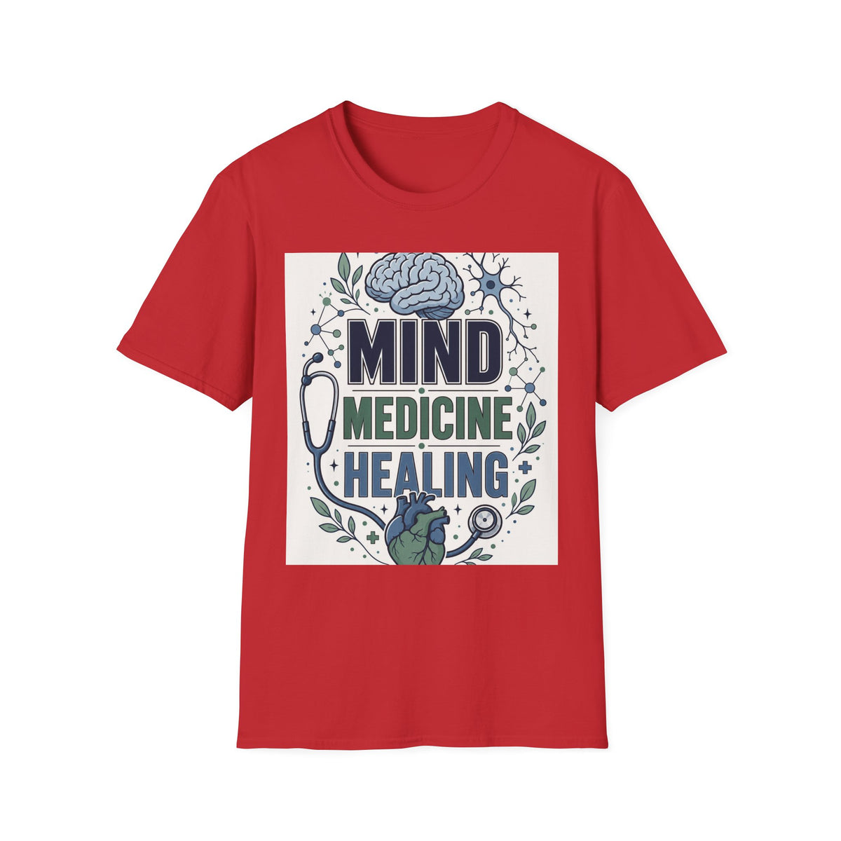 Illustration Of Stacked Words Mind Medicine Healing With Medical Icons