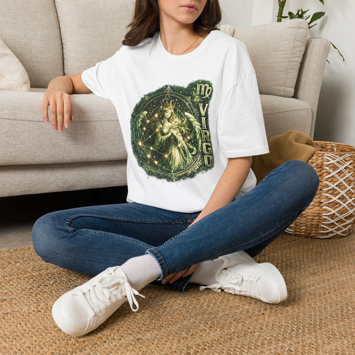 Virgo Zodiac T‑Shirt — Celestial Virgo Constellation Astrology Tee