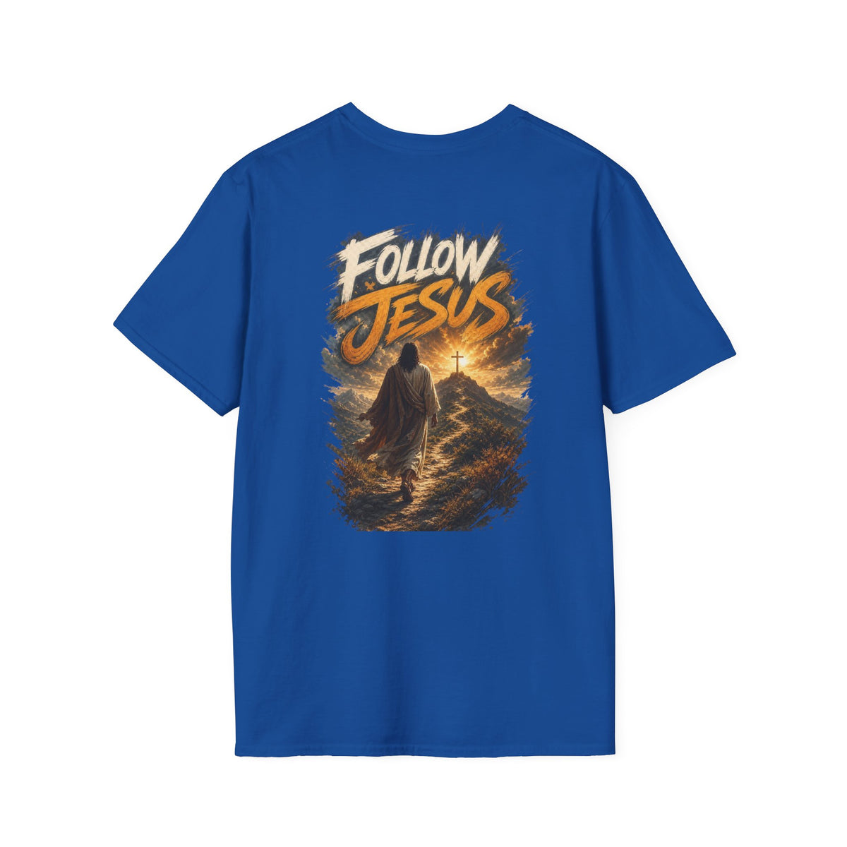 Christian Cross T-Shirt — Rustic Crown of Thorns Design