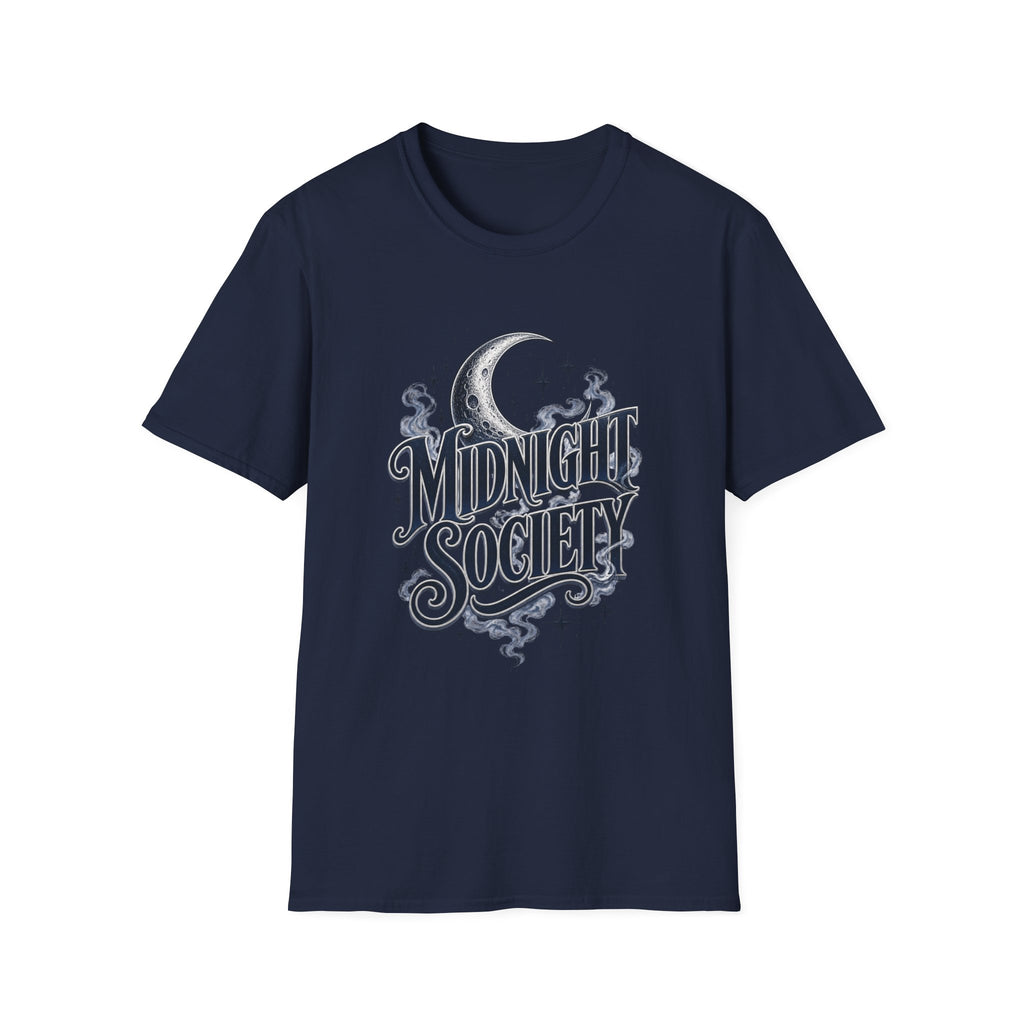 Midnight Society T-Shirt — Vintage Moon & Stars Graphic Tee