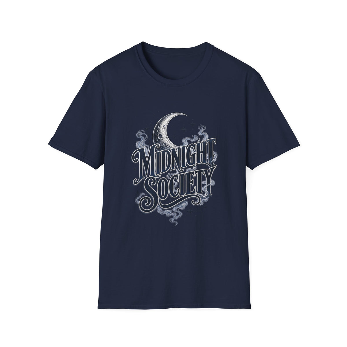 Midnight Society T-Shirt — Vintage Moon & Stars Graphic Tee