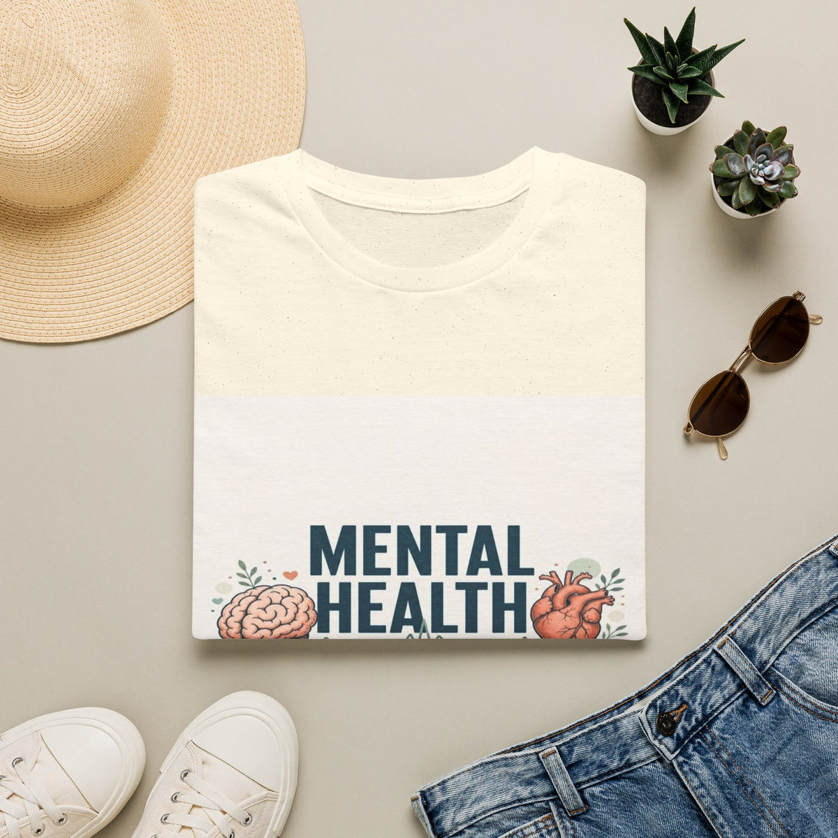 Bold Typography Design Emphasizing Mental Health Awareness- Graphic Tees