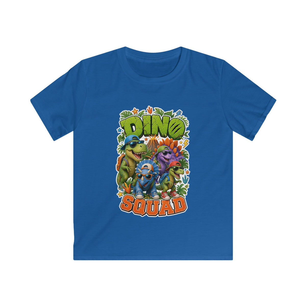 Kids Tee - 'Dino Squad' Colorful Dinosaur Graphic