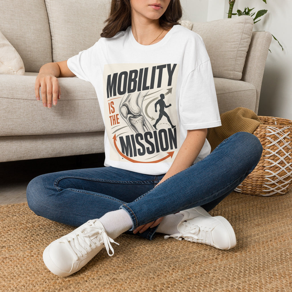 Bold Typography And Anatomical Illustration Representing Mobility Mission