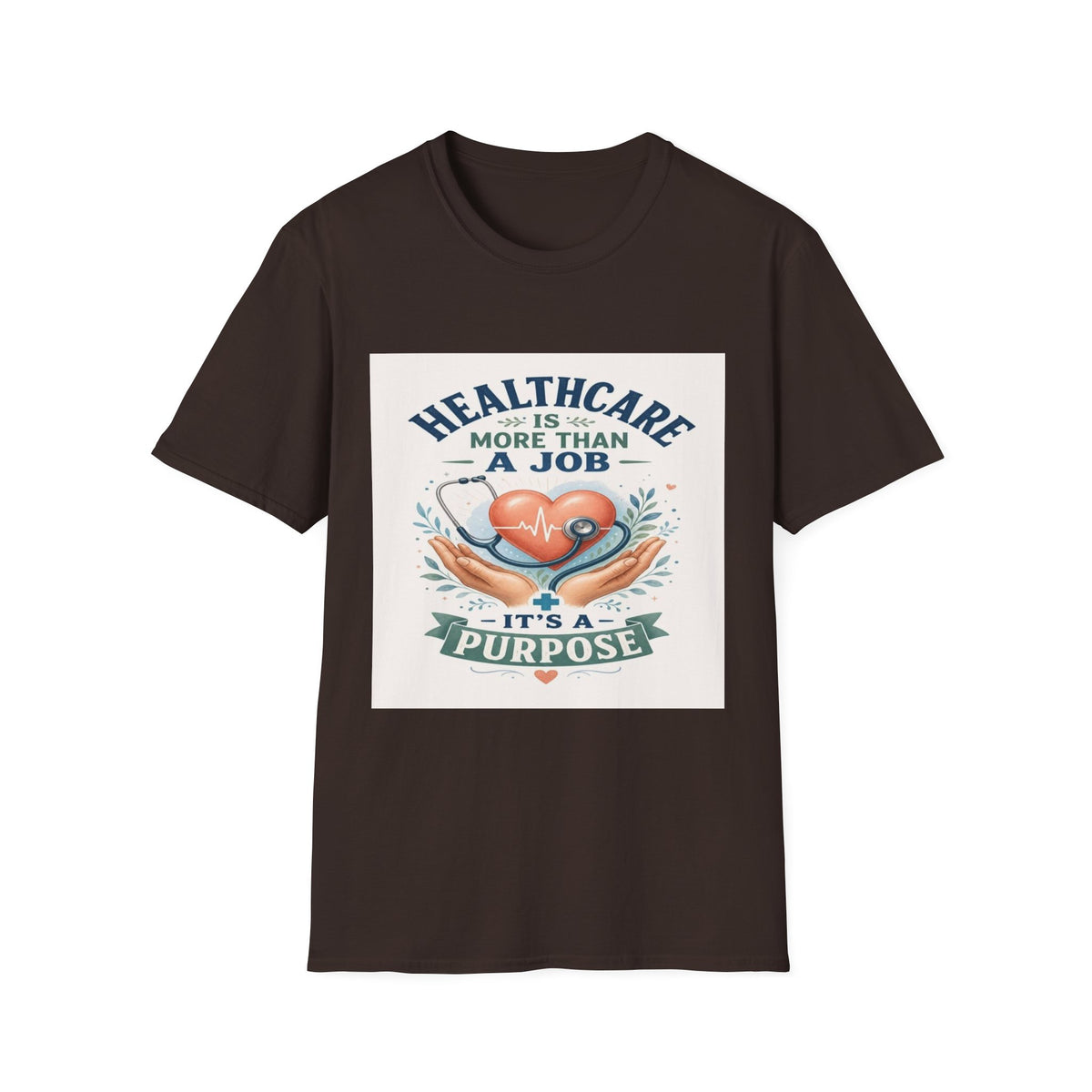 Inspirational T-shirt Design Featuring Compassionate Healthcare Imagery- Graphic Tees