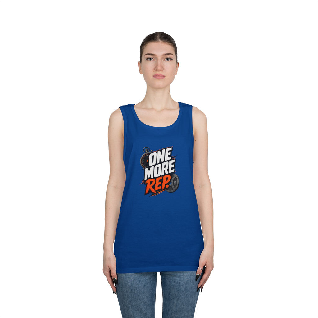 One More Rep Tank Top — Motivational Gym Workout Tank
