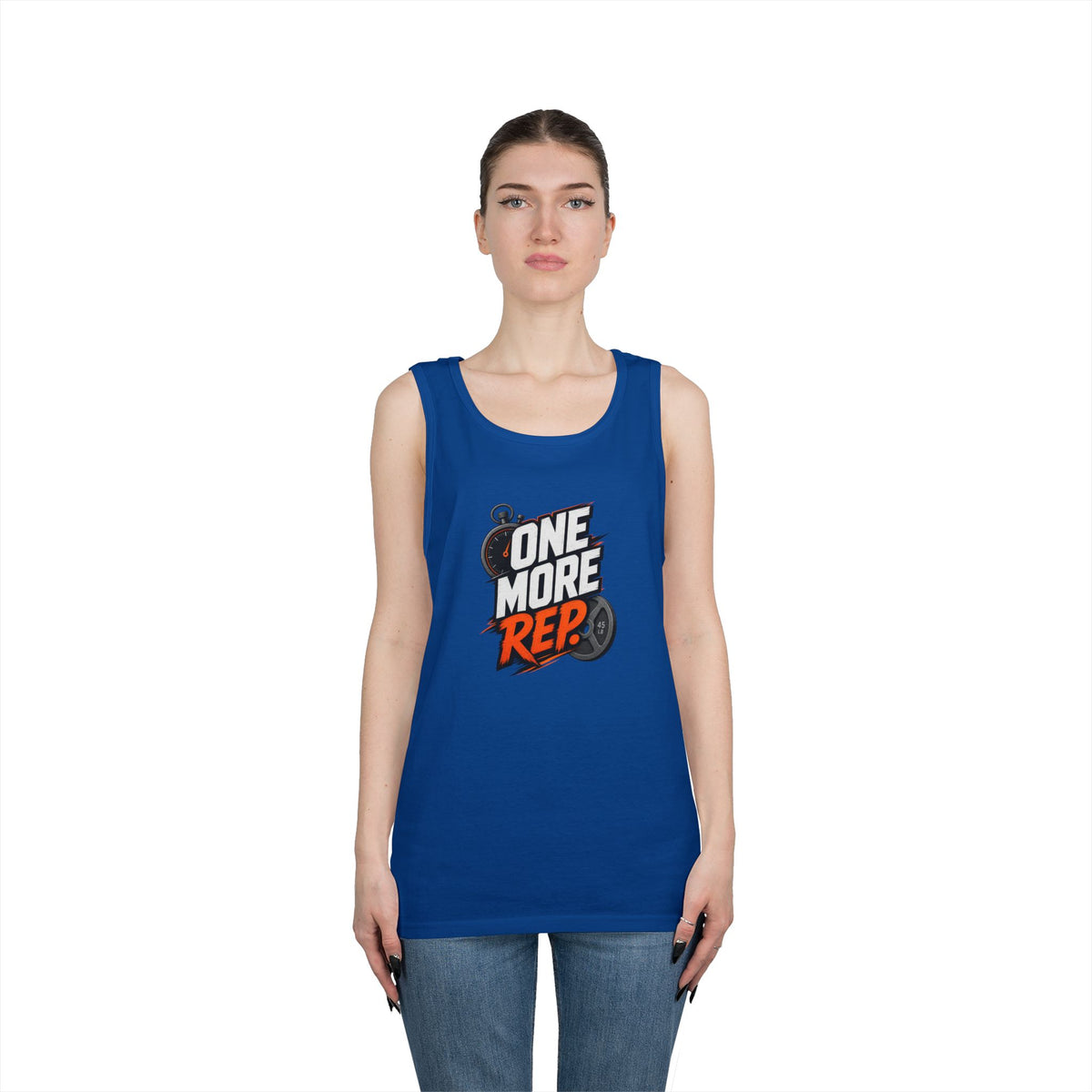 One More Rep Tank Top — Motivational Gym Workout Tank