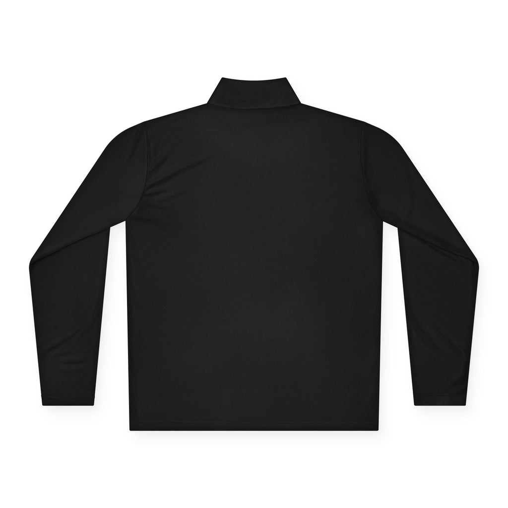 Quarter-Zip Pullover — Minimal Monogram 'T' Embroidered Pullover