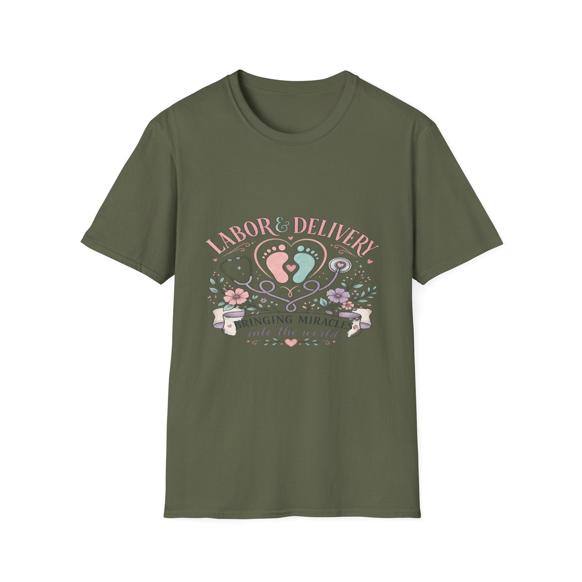 Labor And Delivery T-Shirt Design Celebrating New Life- Graphic Tees