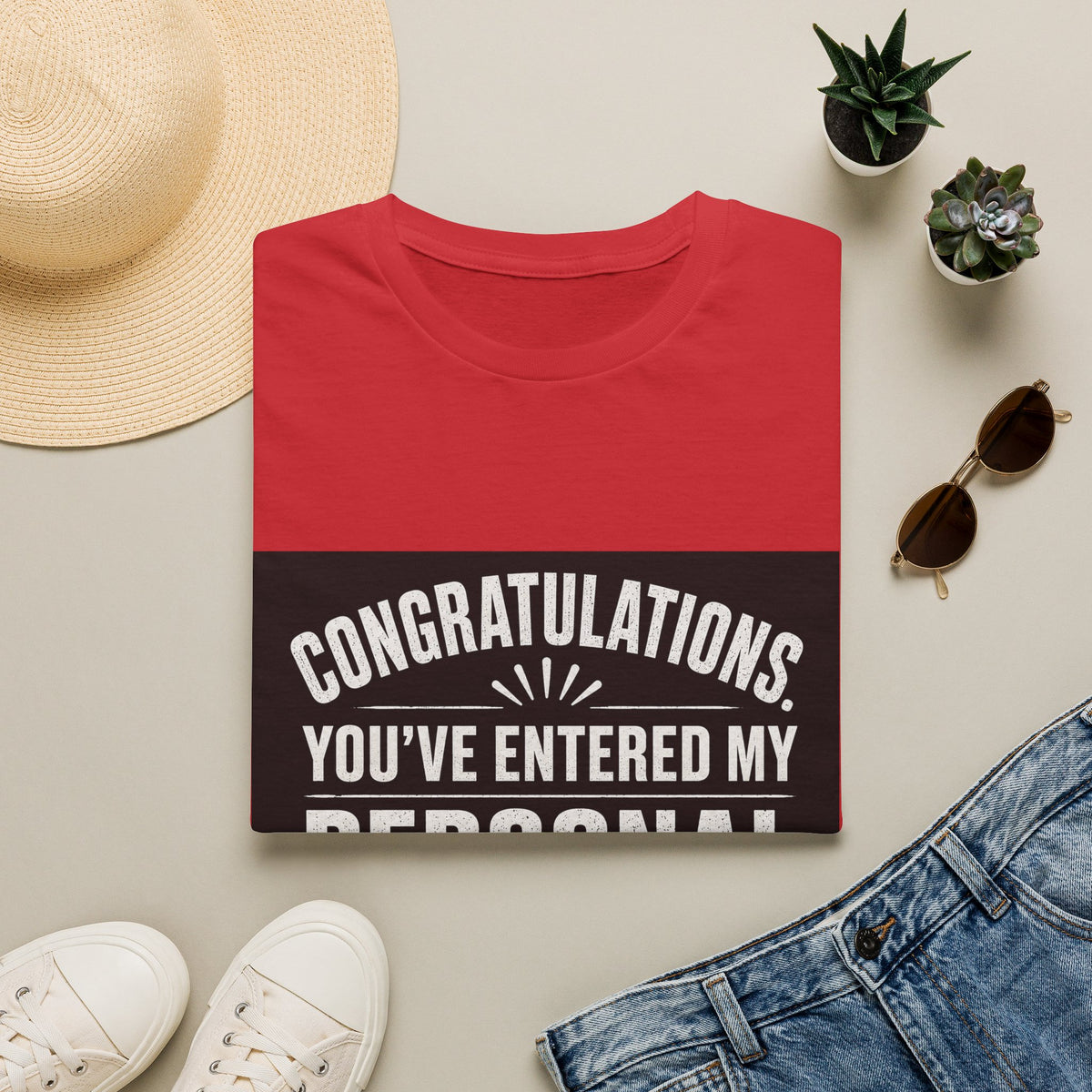 T-Shirt — "Congratulations, You've Entered My Personal Space." Graphic Tee