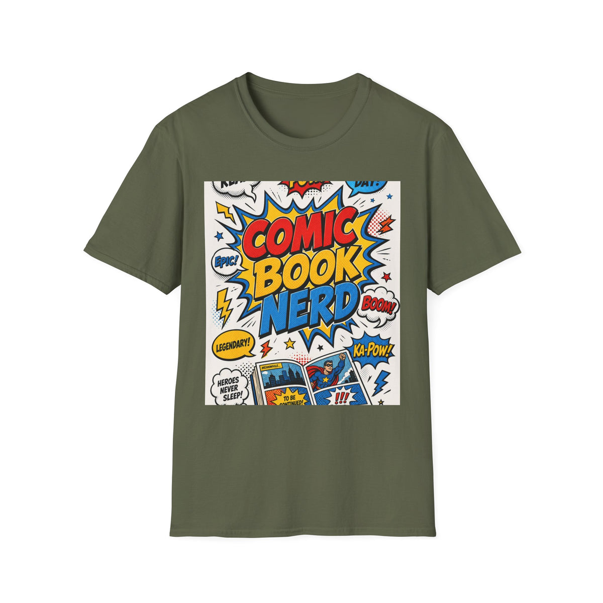 Dynamic Comic Book Nerd Design With Playful Typography