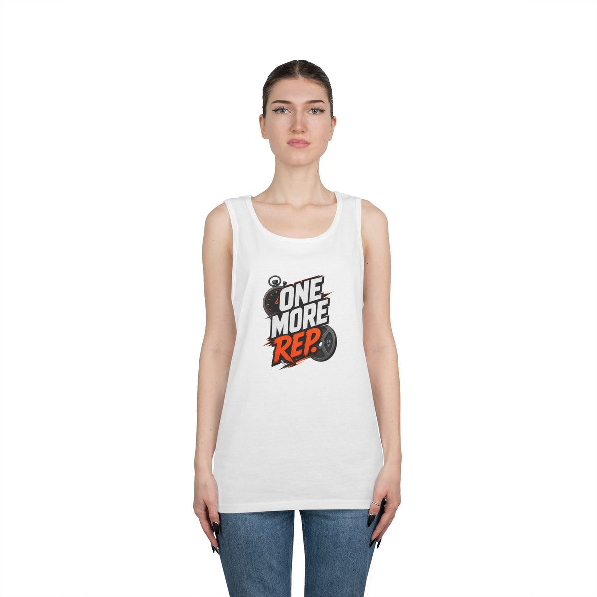 One More Rep Tank Top — Motivational Gym Workout Tank