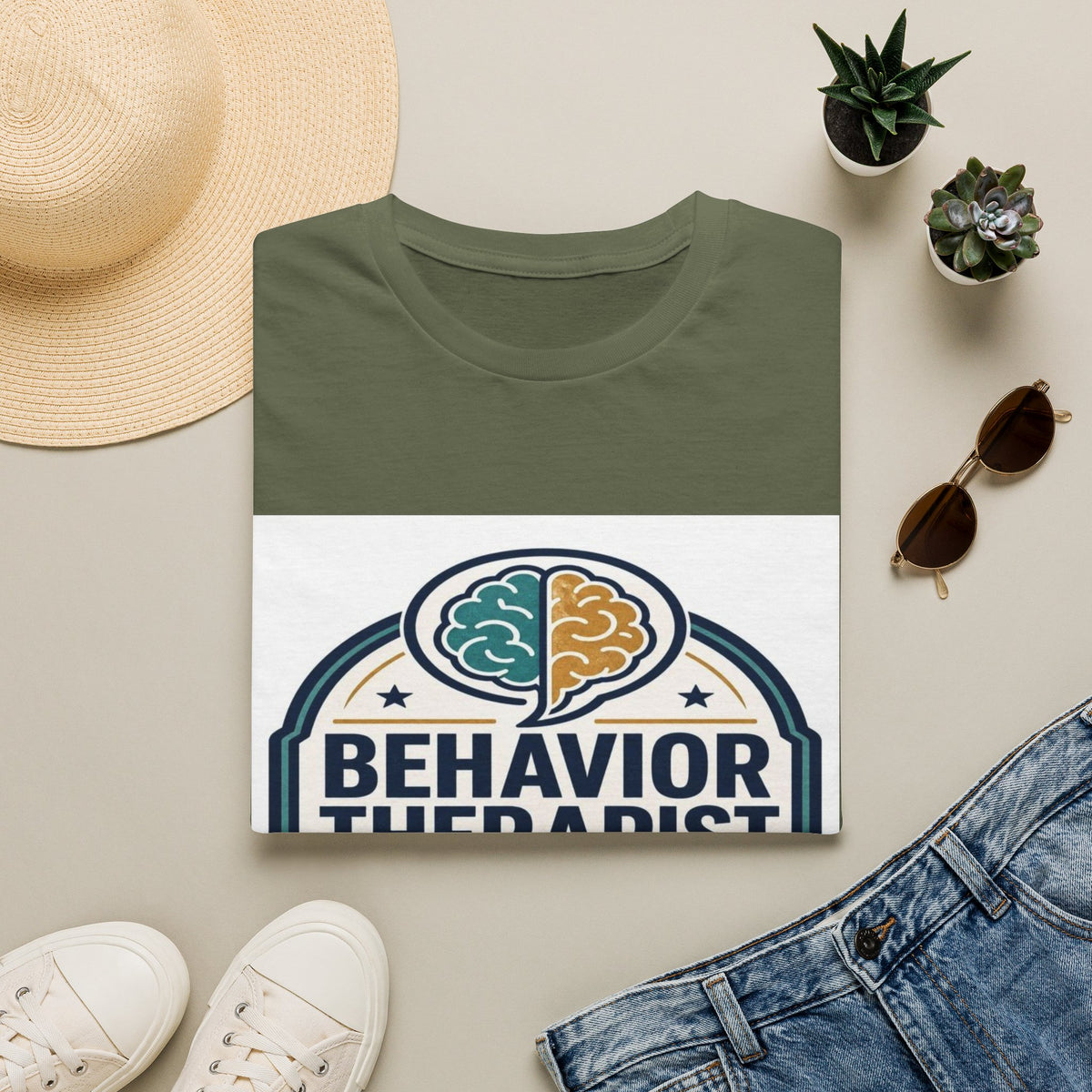 Bold Professional Badge Design For Behavior Therapist- Graphic Tees