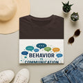 T-shirt Design Featuring Bold Phrase Surrounded By Colorful Speech Bubbles- Graphic Tees