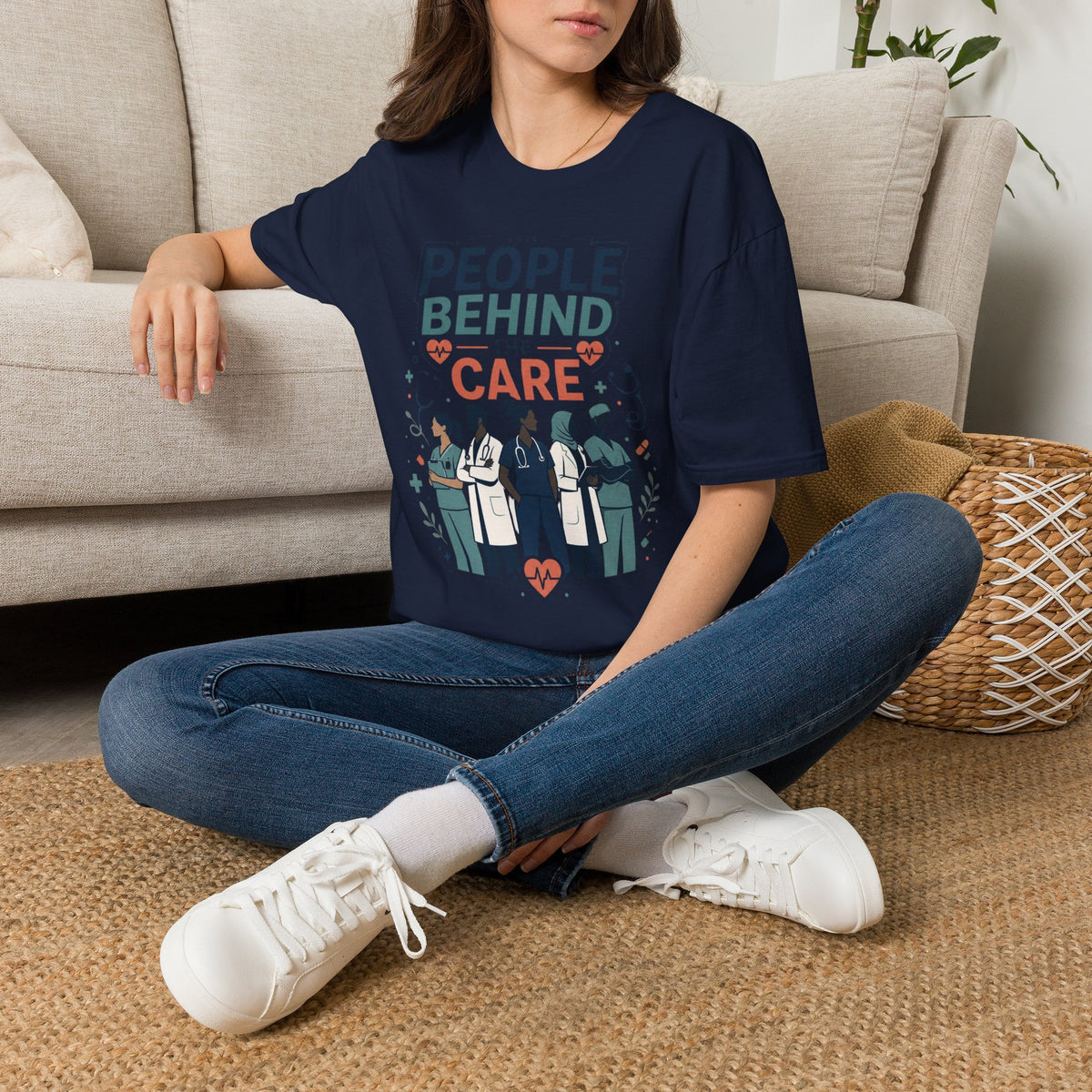 Modern T Shirt Design Celebrating Healthcare Professionals' Dedication
