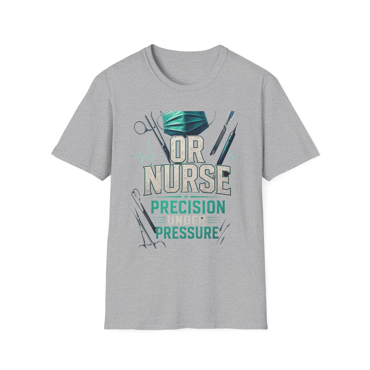 Bold Typography T Shirt Design For OR Nurse Theme