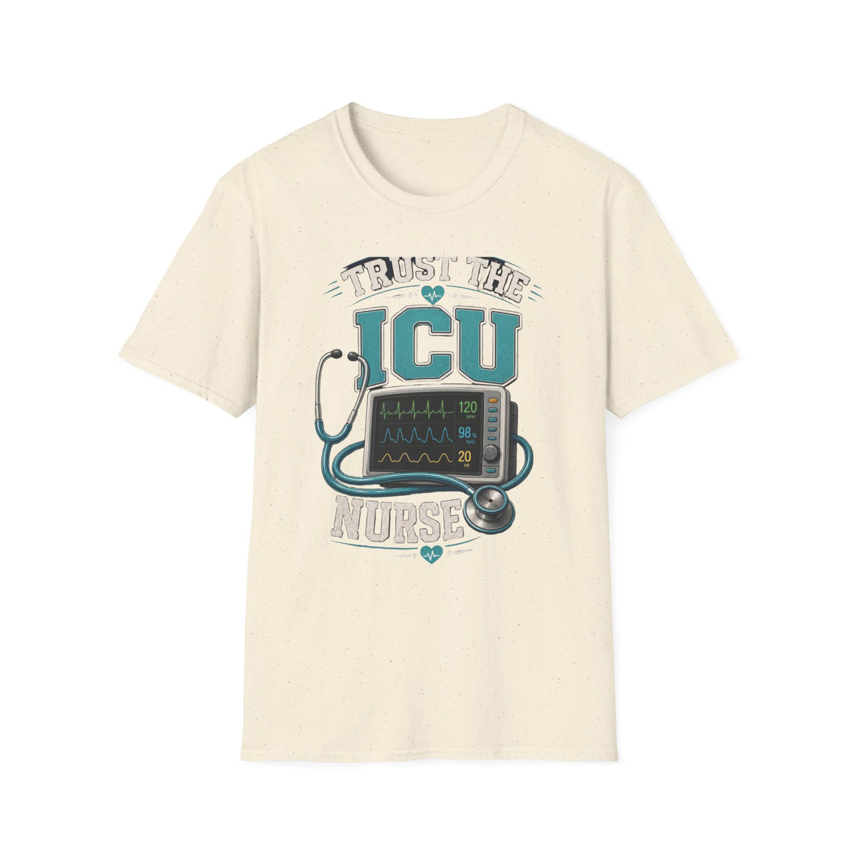Bold T Shirt Design Featuring Trust The ICU Nurse Phrase