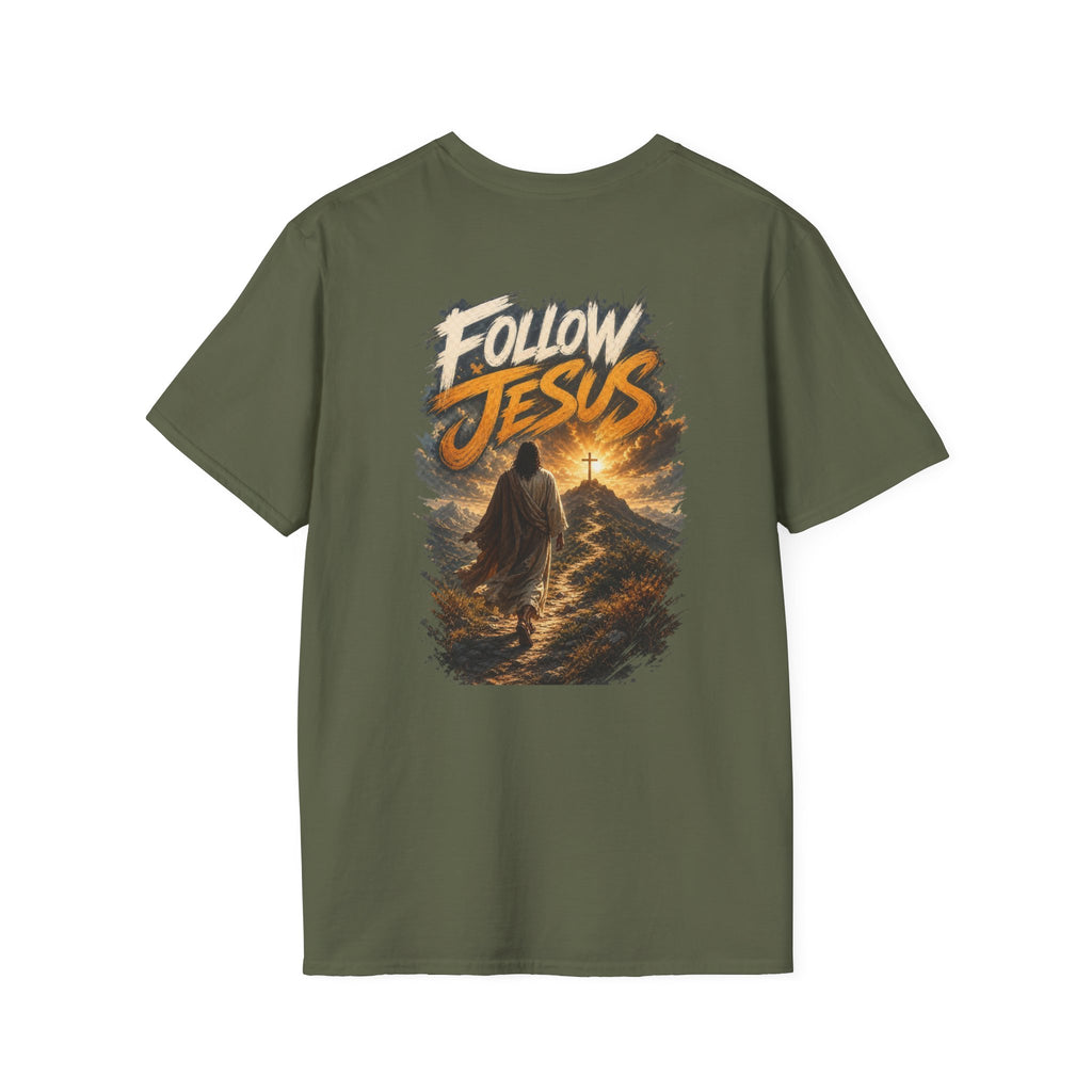 Christian Cross T-Shirt — Rustic Crown of Thorns Design
