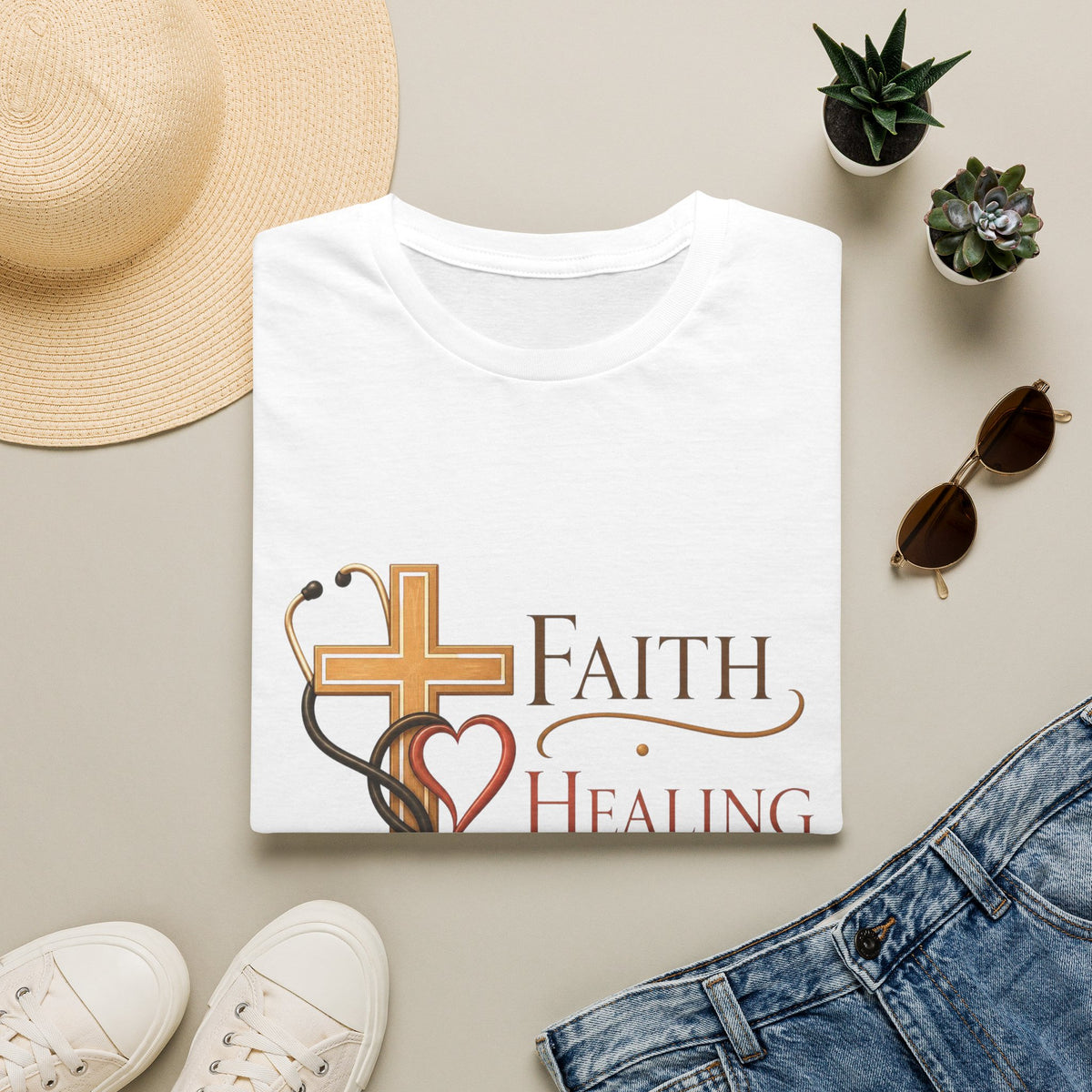 Elegant Typography Featuring Inspirational Healthcare Symbols