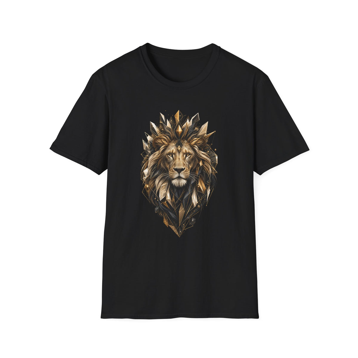 King Mode Lion Graphic Unisex Softstyle T-Shirt | Motivational Lion Tee
