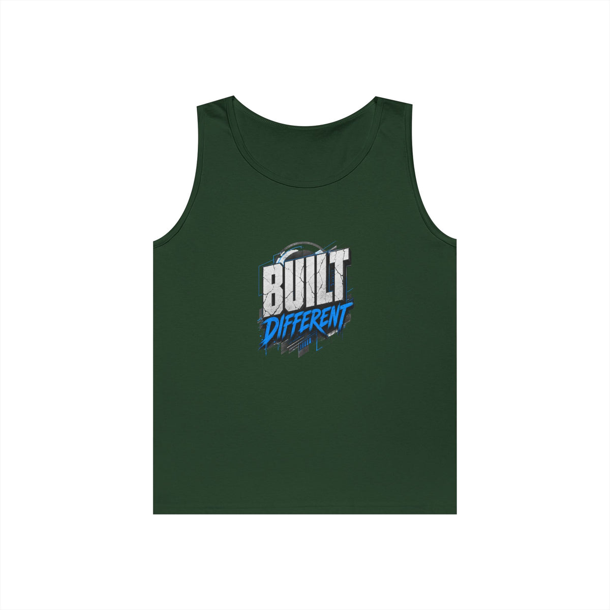 Built Different Tank Top – Graphic Motivational Workout Tee